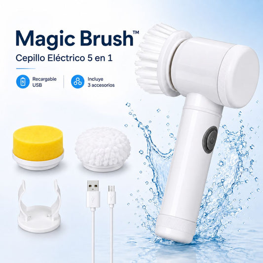 MAGIC BRUSH™ 5 en 1 Frota Menos, Limpia Más.