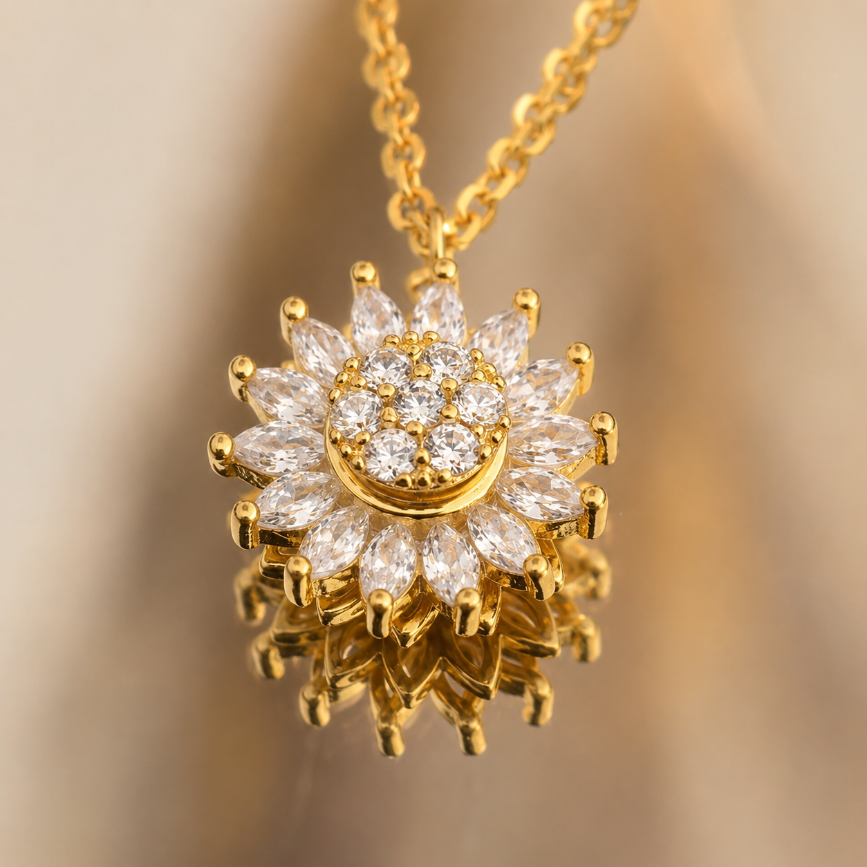 Collar Girasol Giratorio